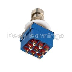 1/2/5/10PCS 9pin Guitar Effects Pedal Box Stomp Bypass 3PDT Foot Metal Switch