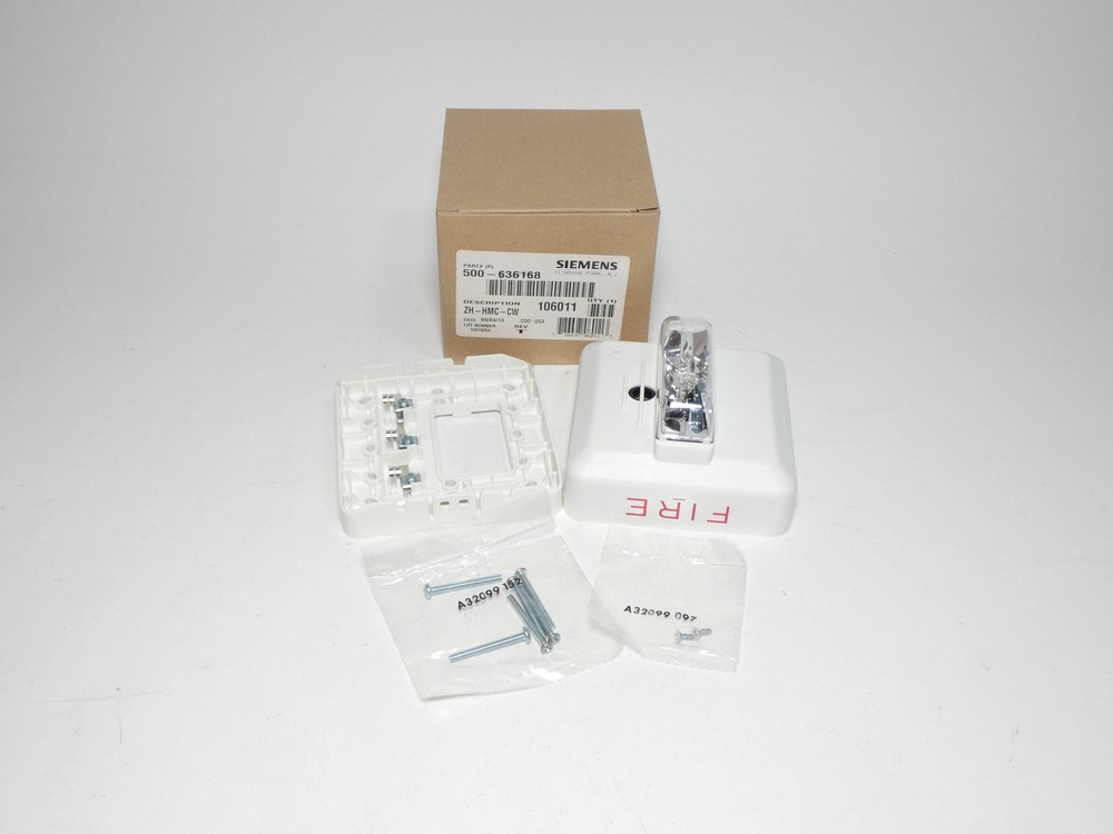 Siemens 500-636168 ZH-HMC-CW Ceiling-Mounted Fire Alarm Horn Strobe – NEW Sur…
