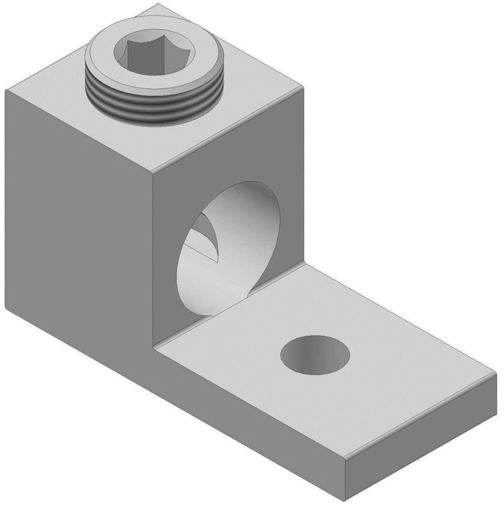CMC LA500, 3/8″ Stud, 4 AWG to 500 KCMIL Stranded, Mechanical Lug, 1 pc