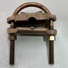 Ilsco GPL-34, 2″ IPS, 2/0 to 250 KCMIL, Bronze/Copper, U-Bolt Ground Clamp , 1pc