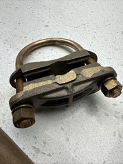 Ilsco GPL-34, 2″ IPS, 2/0 to 250 KCMIL, Bronze/Copper, U-Bolt Ground Clamp , 1pc