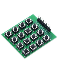 8pin 4×4 Matrix 16 Keys Button Keypad Keyboard Breadboard Module MCU for Diy Kit