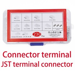 230PCS XH2.54mm Connector Assortment 2P/3P/4P/5P with 150 Terminals