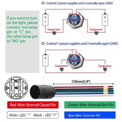 UL Listed Rotary Switch 22mm 3 Position Green LED Latching Selector Switch 110V
