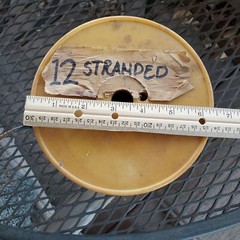  PRIMARY 12 GAUGE  COPPER STRANDED BLACK WIRE  APROX.150′ 