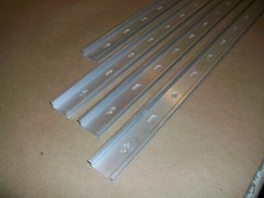 4pc Aluminum Din Rail 27.25″ / 25″ / 17.25″ USED