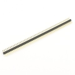 10Pcs Gold Plated 1.0mm Pitch 50 Pin Header Male Single Right Angle Connector