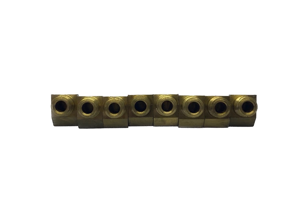 (8) NOS Parker 1/8” MNPT x 1/8” FNPT 45° Brass Street Elbow 2214P-2-2