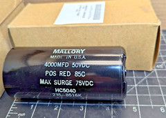 HC5040 Mallory Electrolytic capacitor 4000uF 50VDC Computer Grade USA [C9S2]