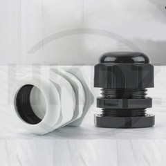 Cable Gland IP68 Waterproof Black White Nylon Compression M7/9/11/13.5/16/19-M48