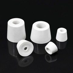 Black/White Round Rubber Feet Instrument Case Feet With Steel Washer Duty Foot