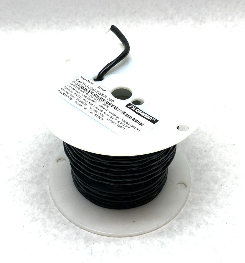 Omega EXPP-J-20S-TWSH-100 Twisted Shield. Thermocouple Wire 2-Cond. 85′ SPOOL