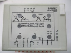 BARTEC RS485/PROFIBUS TYP 07-7311-97WP/5410 LWL RING-KOPPLER MASTER/SLAVE