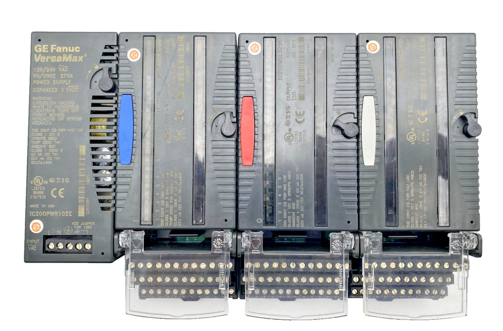 SET OF GE FANUC VERSAMAX PLC Power Supply, Analog,output, Input, I/O Modul