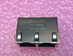JXD1-2015NL Y/G LEDs Dual Port Right Angle Shielded Board Guide RJ45 Magjack Con