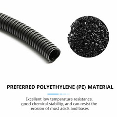 Split Wire Loom Conduit Polyethylene Tubing Sleeve Cable Harness Tube Wrap Lot