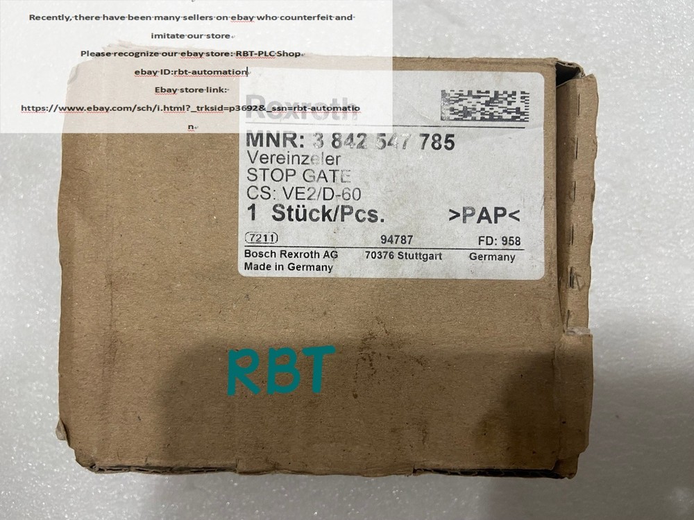 Rexroth VE2/D-60 3842547785 Blocking cylinder brand new