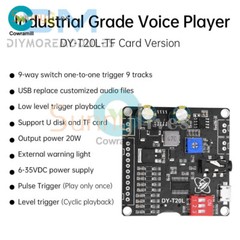 DC6-35V Voice MP3 Playback Control Module 9-way One-On-One Trigger Audio Board