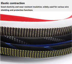 BRAIDED CABLE SLEEVING SHEATHING – AUTO ELECTRICS WIRE HARNESSING, MARINE 3~25mm
