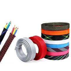 1m Expandable Braided Cable Sleeving 3~16mm Auto Wiring Harness Tidy Sheathing