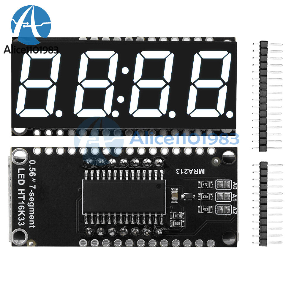 HT16K33 LED Display Module 4 Digit 7 Segment 0.56 inch Time Clock Module I2C