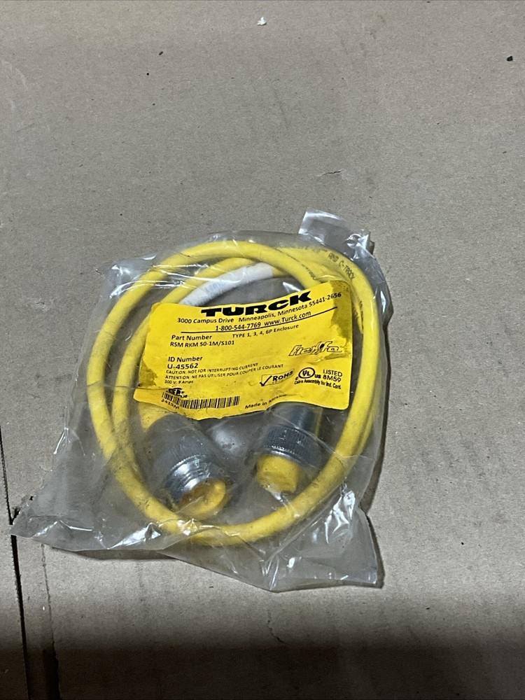 RSM RKM 50-1M/S101 Actuator and Sensor Cable – Extension Cable, alt. no U-45562