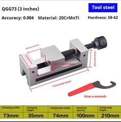 High Precision Vise Right Angle Batch Machine Fixture Bench Plain Vise