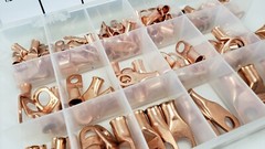 Mize Wire 100 Pc Copper Lug Assortment 6GA – 2/0 GA Made in USA Free Shipping