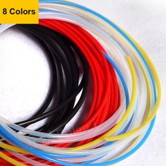 8 Colors PTFE Tube Tubing Pipe Hose 600V High Temp 260℃ ID 0.5~9.6mm OD 1~12.7mm