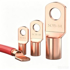 SC Copper Lugs Heavy Duty Battery Cable Terminals Inspection Hole M4-M12