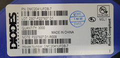 (10 PCS) DMC2041UFDB-7 DIODES MOSFET N/P-CH 20V 4.7A 6UDFN