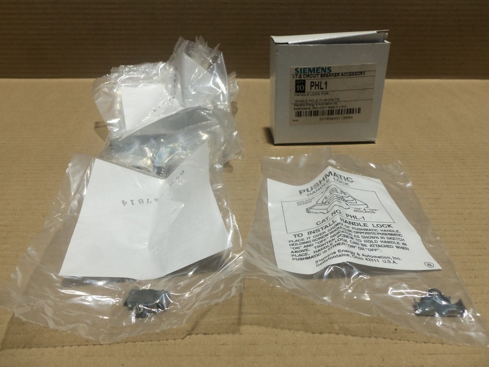 Siemens PHL1 Handle Lock for Pushmatic/ITE Breaker Box of 10 AK