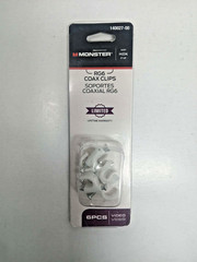 2 Pack White Coaxial Staples – Gardner Bender 50 pc & Monster 6 pc (56 total)