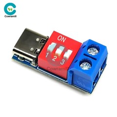 PD Decoy Fast Charging Trigger Module Adjustable Voltage 5V 9V 12V 20V Type-C 5A