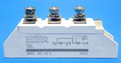 SEMIKRON SEMIPACK 1 SKKL 92/12E THYRISTOR DIODE MODULE 1.2KV 95A 1.65V 2KA 150MA