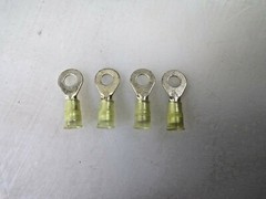 12-10 AWG PARTIALLY INSULATED CRIMP CONNECTION CIRCULAR RING TERMINAL 5/16″ LOT4