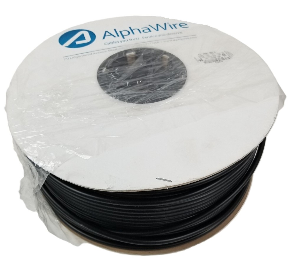 500′ Alpha Wire PVC 105 5 PVC1055 PVC Heatshrink Tubing #5 300V .186″ 4.72mm NEW