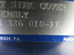 Robicon 326 010-11 Heat Sink Cover Ass’y Power Converter Module Output Ammeter
