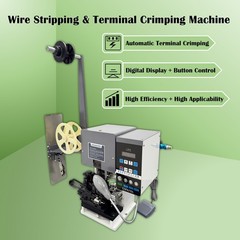 Automatic Terminal Stripping Crimping Machine 220V 1PH Cable Wire Stripper