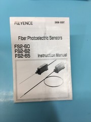 KEYENCE FS2-60 SENSOR LEVEL AMP WATER TRACK, 187547