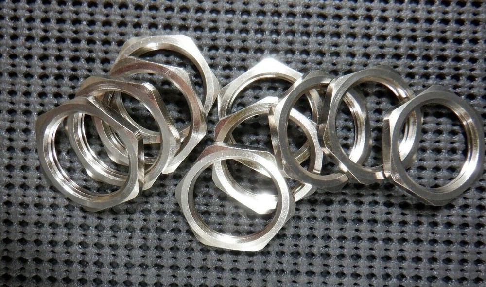 Hawke International M25 Nickel Plated Locknut NP BRS LKN – Lot of 10