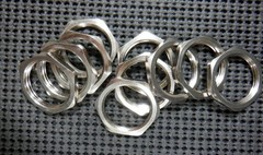 Hawke International M25 Nickel Plated Locknut NP BRS LKN – Lot of 10