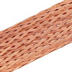 100x Copper Clad Aluminium Flat Braid Ground Lead Strap Cable Wire Kit 200/300mm