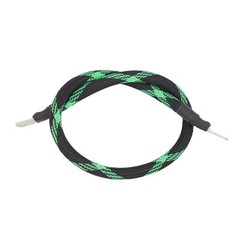 2 AWG Gauge Custom Battery Cable Copper Braided (Black with Neon Green Spyder)