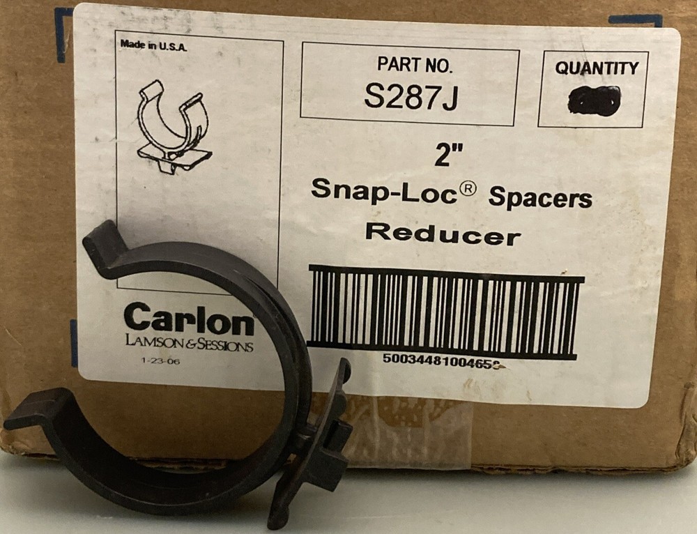 NEW CARLON S287J Duct Spacer Reducer, 2″, High Impact Styrene