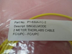 SINGELMODE 2 METER THORLABS CABLE P1-630A-FC-2, FC/UPC – FC/UPC, 398754