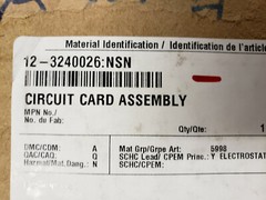 279607133 AEG ERF 320 Circuit Card Assembly 5998-12-324-0026