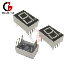 10PCS Common Anode 10-Pin 1 Bit 7 Segment 0.56″ Blue LED Display Digital Tube
