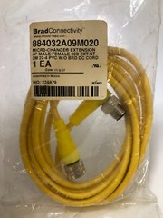 BRAD CONNECTIVITY 884032A09M020, MICRO-CHANGE Extension 4P M/F 2m NEW