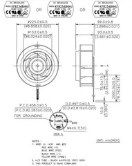 Delta KFB2348HHU-EP Brushless DC Fan Blower 48VDC cooler Our USA Stock